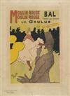 HENRI DE TOULOUSE-LAUTREC (1864-1901). MOULIN ROUGE / LA GOULUE. Maîtres de l''Affiche pl. 122. Circa 1891. 15x11 inches, 40x29 cm. C